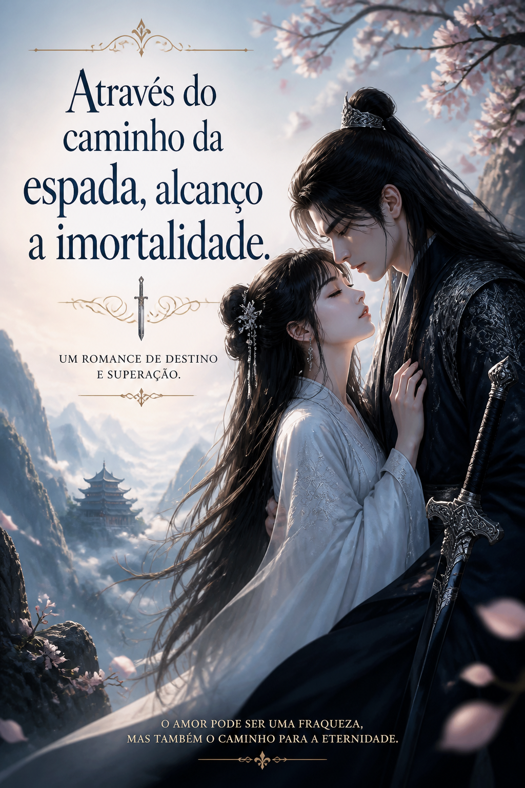 Através do caminho da espada, alcanço a imortalidade.