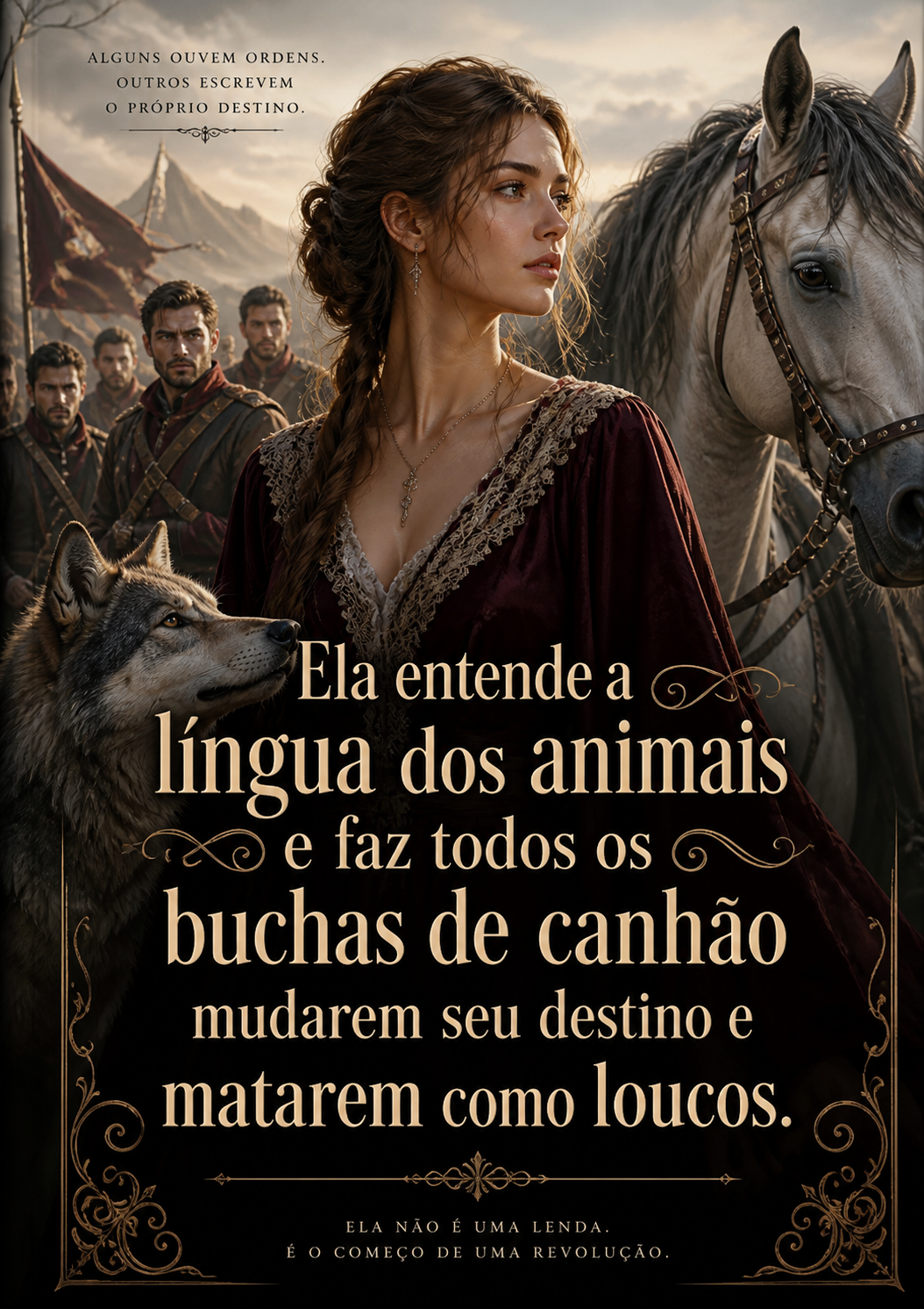 Ela entende a língua dos animais e faz todos os buchas de canhão mudarem seu destino e matarem como loucos.