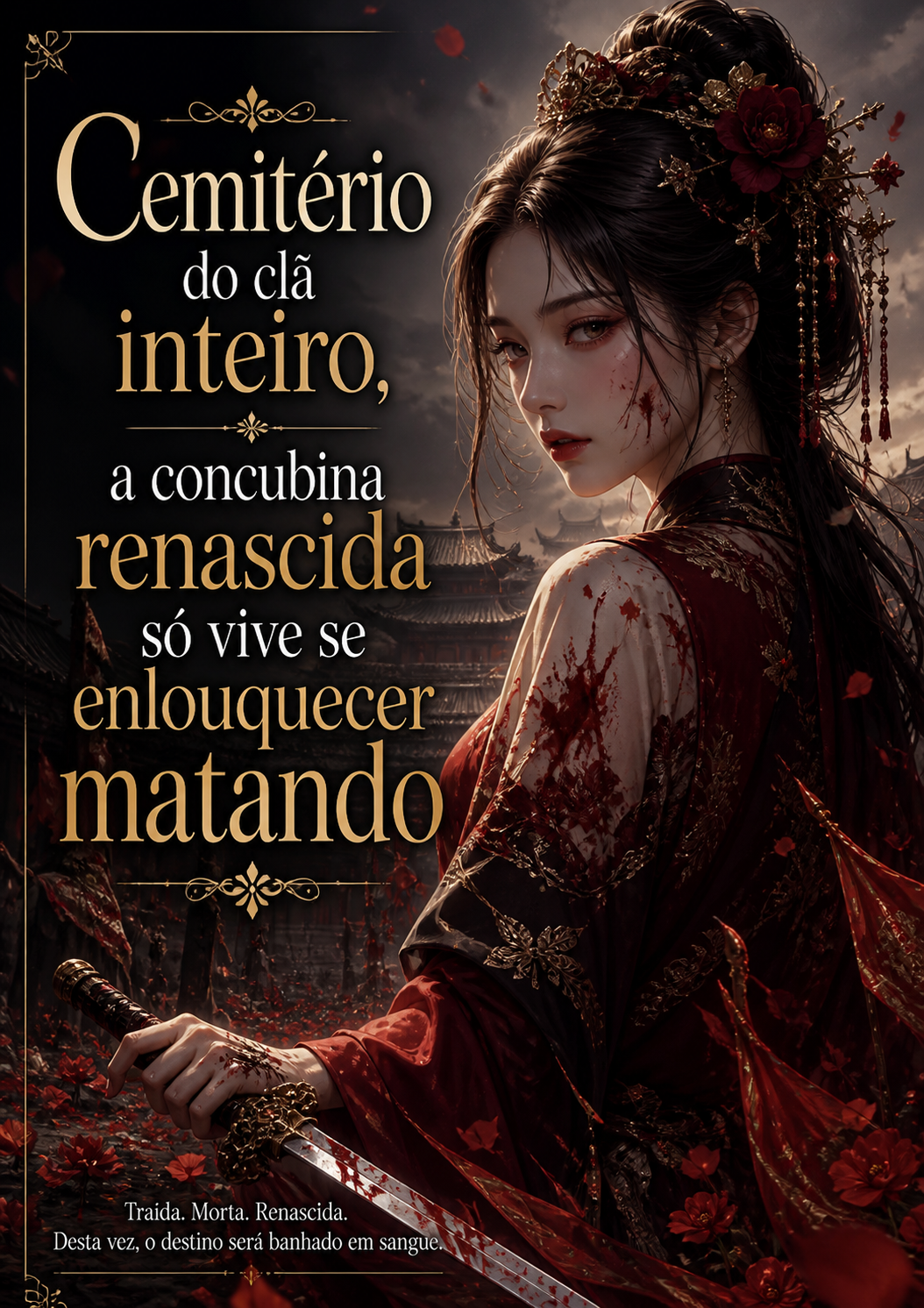 Cemitério do clã inteiro, a concubina renascida só vive se enlouquecer matando