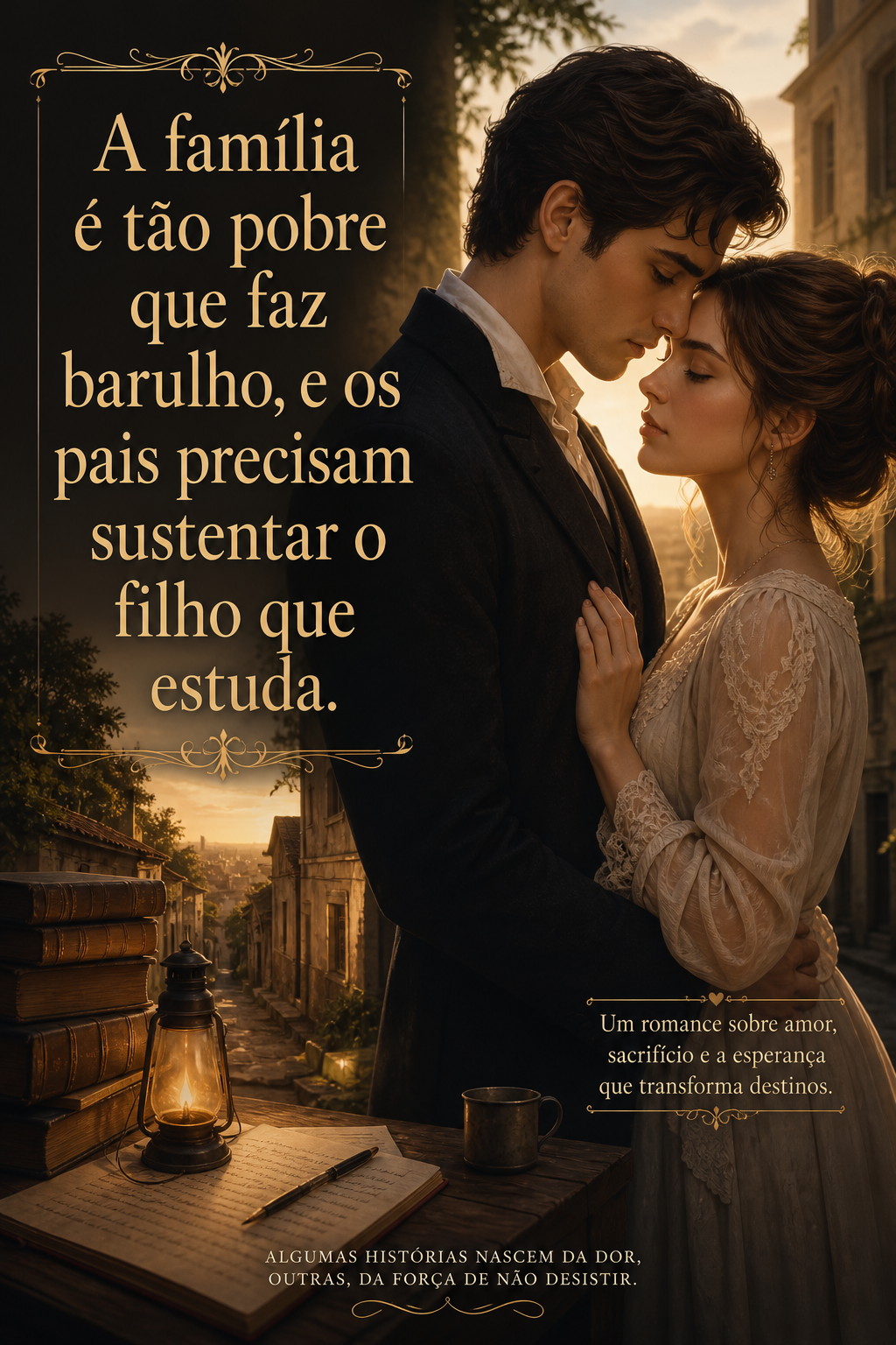 A família é tão pobre que faz barulho, e os pais precisam sustentar o filho que estuda.